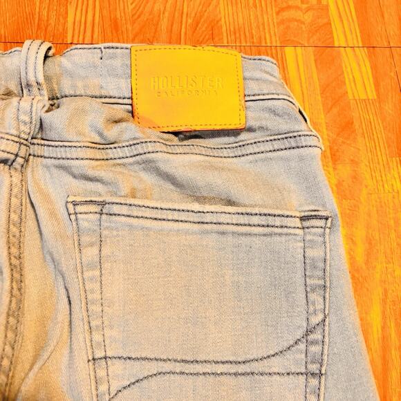 Hollister Skinny Jeans Women’s 28x30 Light Wash Distressed Ripped Stretch Denim - Picture 5 of 5